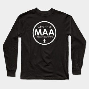 MAA, Chennai International Airport Long Sleeve T-Shirt